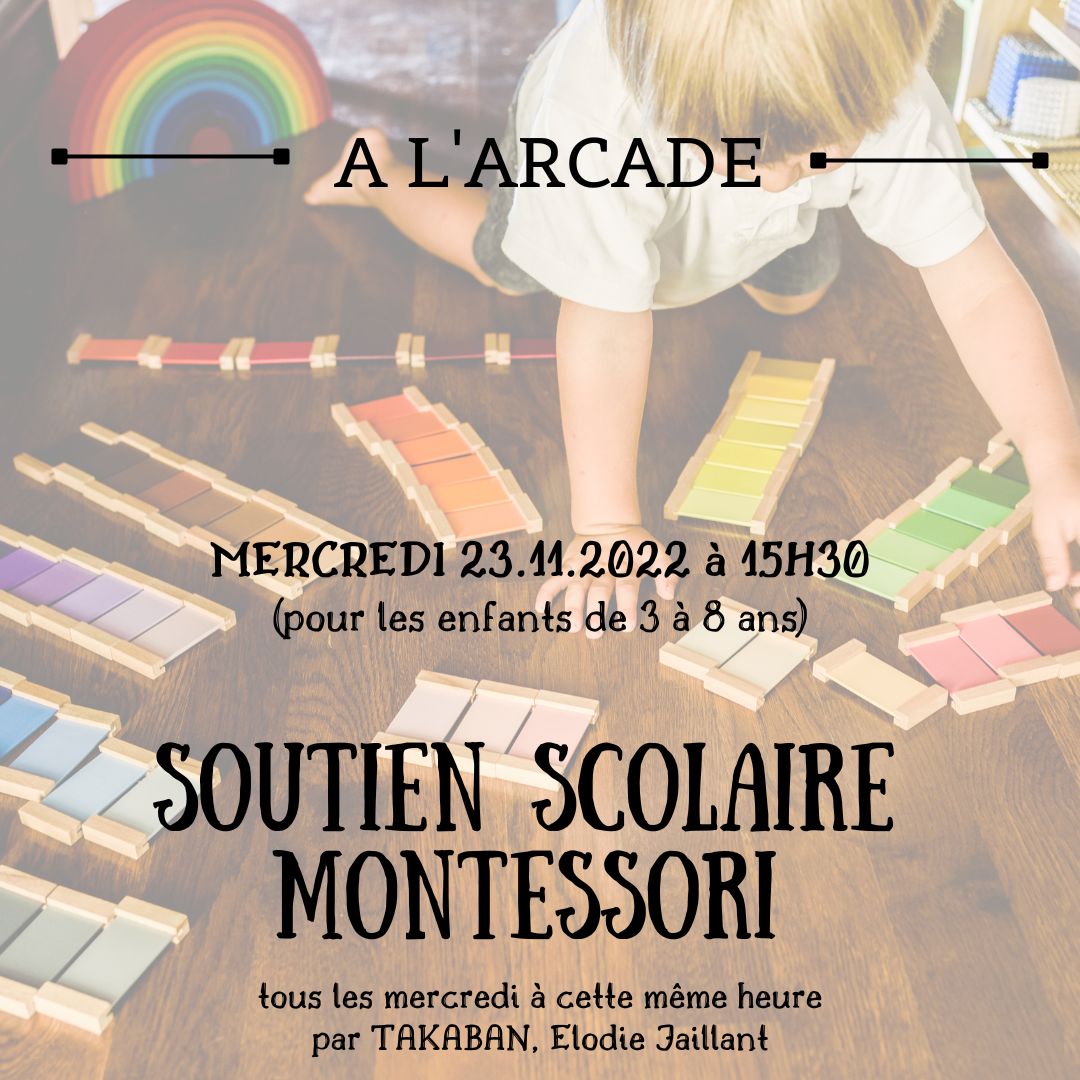 Soutien scolaire Montessori (3 à 8 ans)