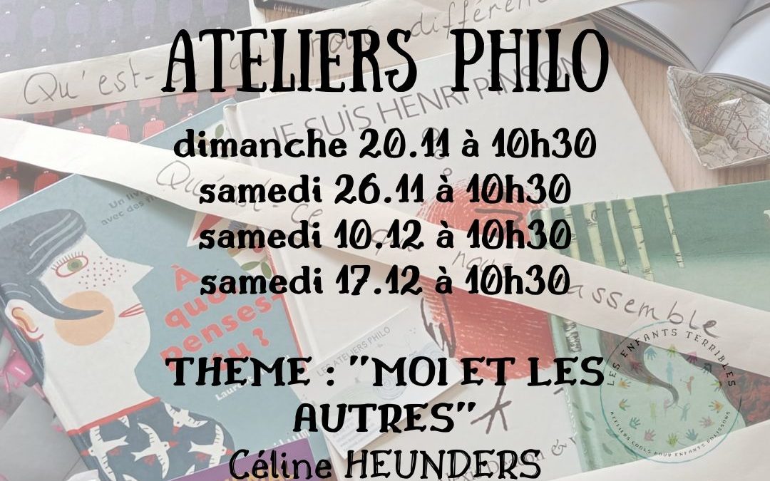 Atelier Philo “Moi et les autres” (dès 7 ans)