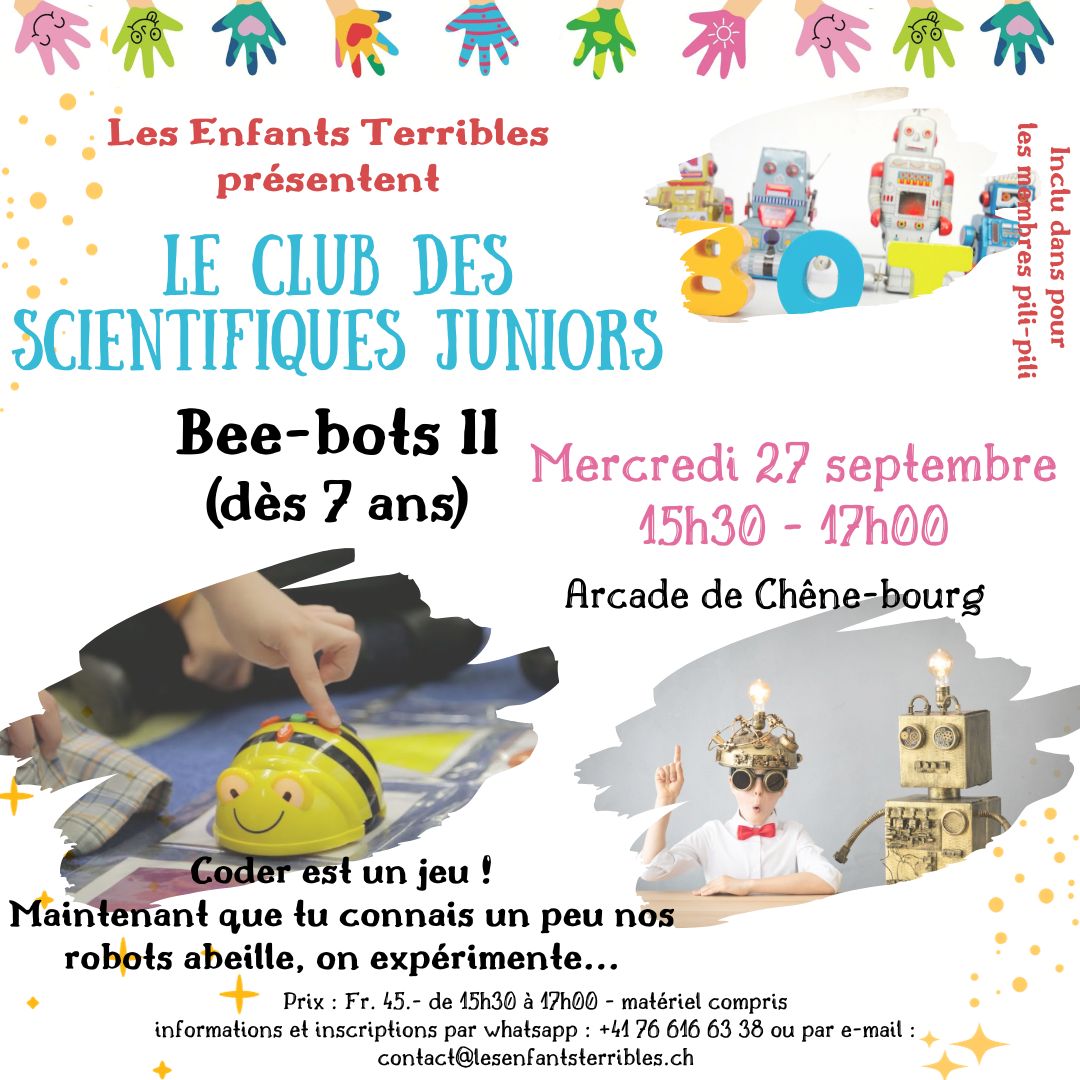 Le club des scientifiques Junior (dès 7 ans) - Bee-Bots II