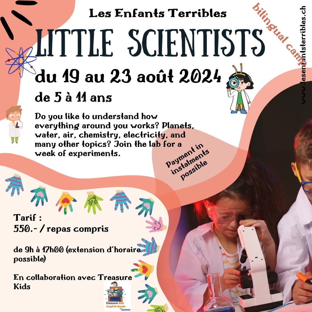 LITTLE SCIENTISTS (5 à 11 ans) - BILINGUAL - camp d'été sur la science