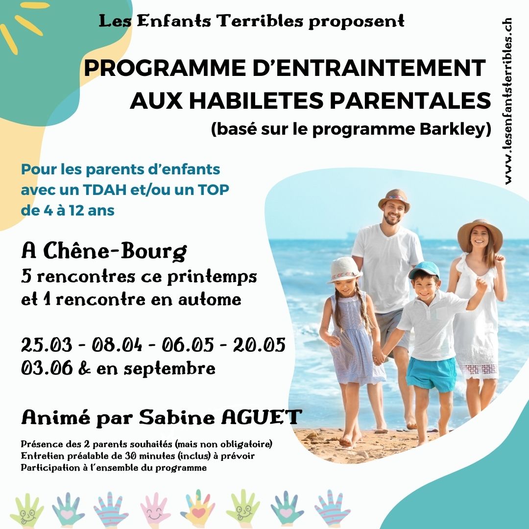 PEHP Barkley, pour parents d'enfants TDAH/TOP/TSA de 5 à 12 ans