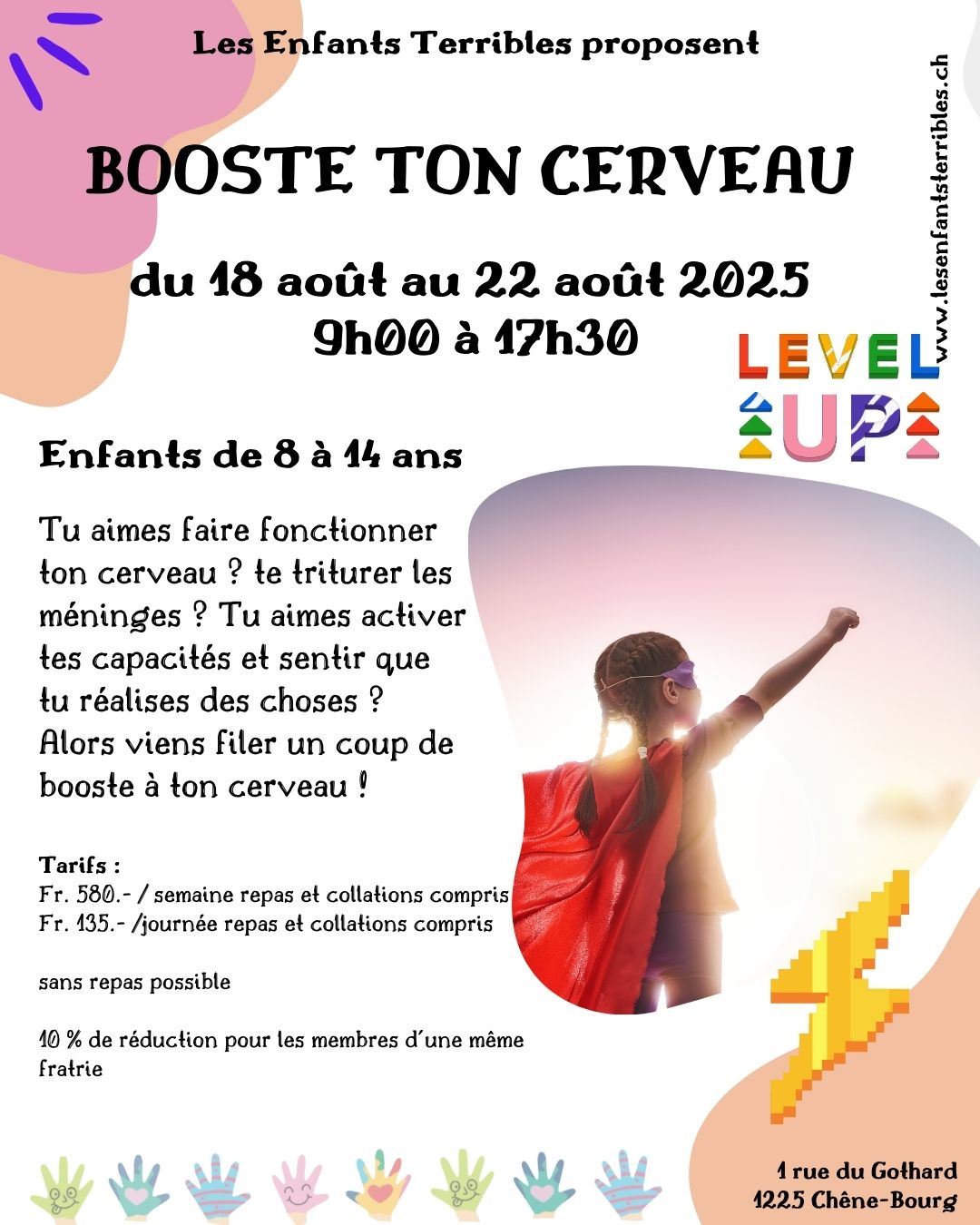 Camp “BOOSTE TON CERVEAU” (pour les 8/14 ans)