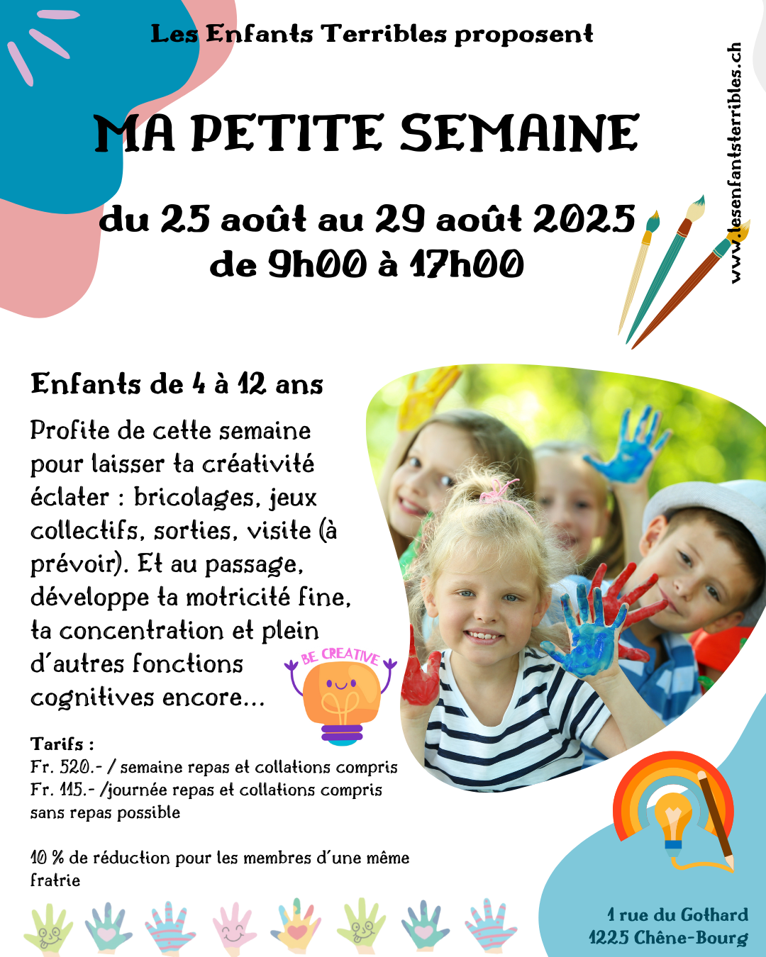 Camp “MA PETITE SEMAINE” (pour les 4/12 ans)