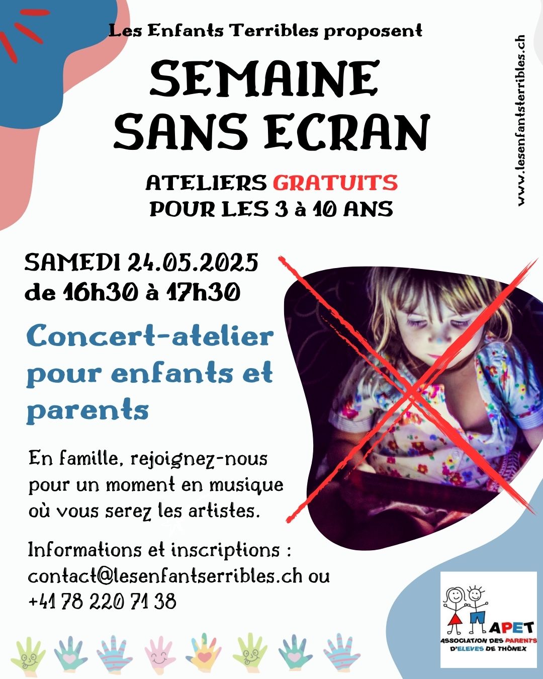 SEMAINE SANS ECRAN - Concert-atelier musique (3 à 10 ans, avec parents)