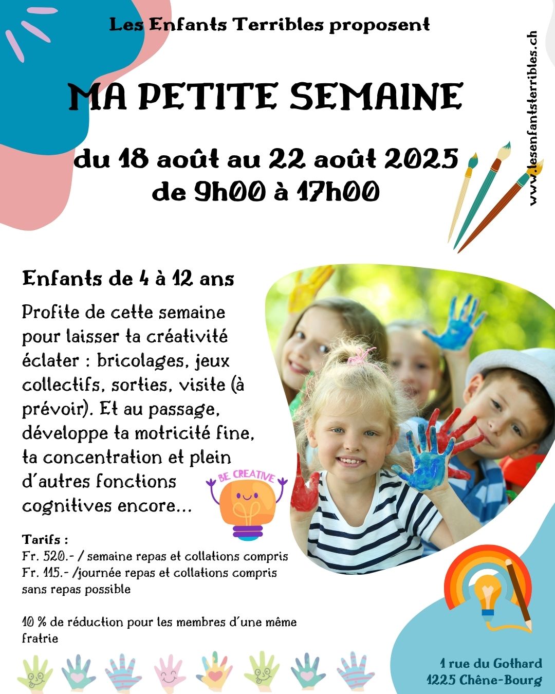 Camp “MA PETITE SEMAINE” (pour les 4/12 ans)