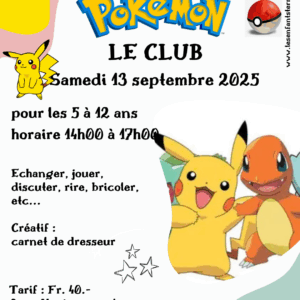 Club Pokemon (5 à 12 ans)
