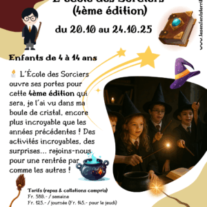 CAMP ✨ L'école des Sorciers (4ème édition) 🧙‍♂️ (enfants de 4 à 14 ans)