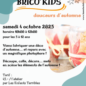 BRICO'KIDS : douceur d'automne (pour les 5 à 12 ans)