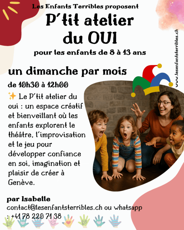 P'tit atelier du oui (pour les enfants de 8 à 13 ans)