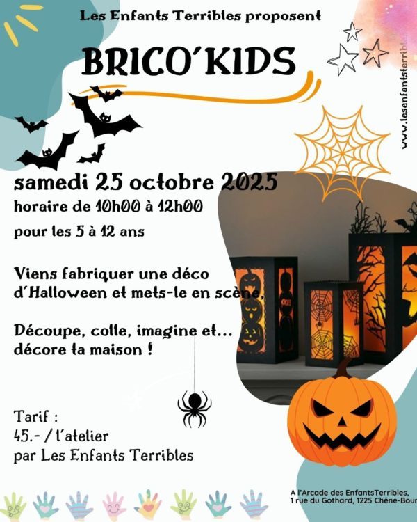 BRICO'KIDS : brico d'Halloween (5 à 12 ans)
