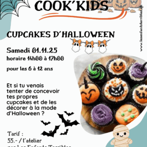 COOK'KIDS : cupcakes d'Halloween (6 à 12 ans)