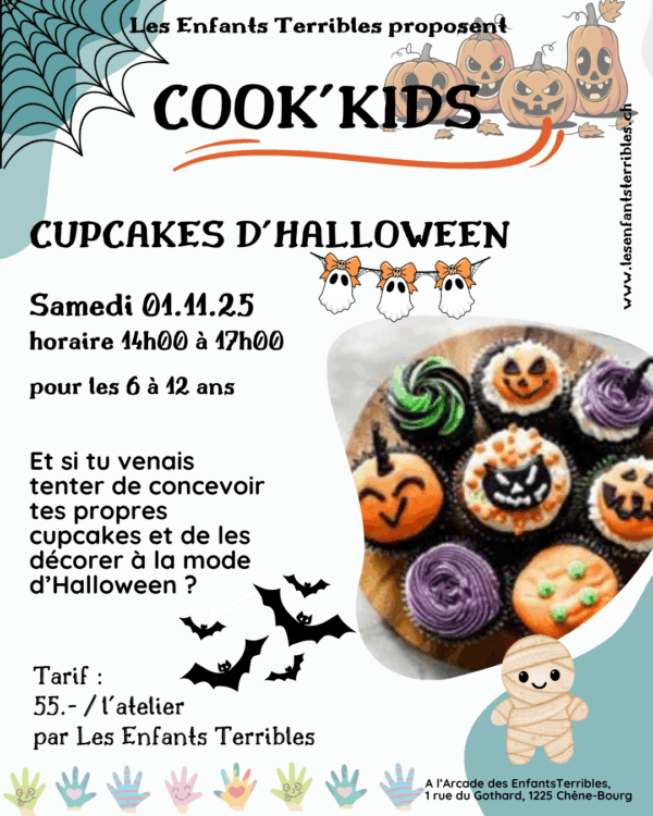 COOK'KIDS : cupcakes d'Halloween (6 à 12 ans)