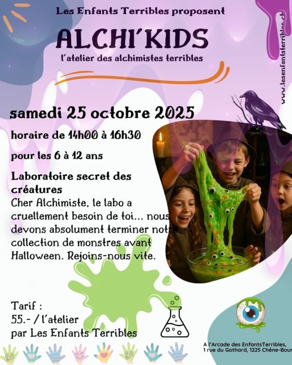ALCHI'KIDS: le laboratoire secret des créatures (6 à 12 ans)