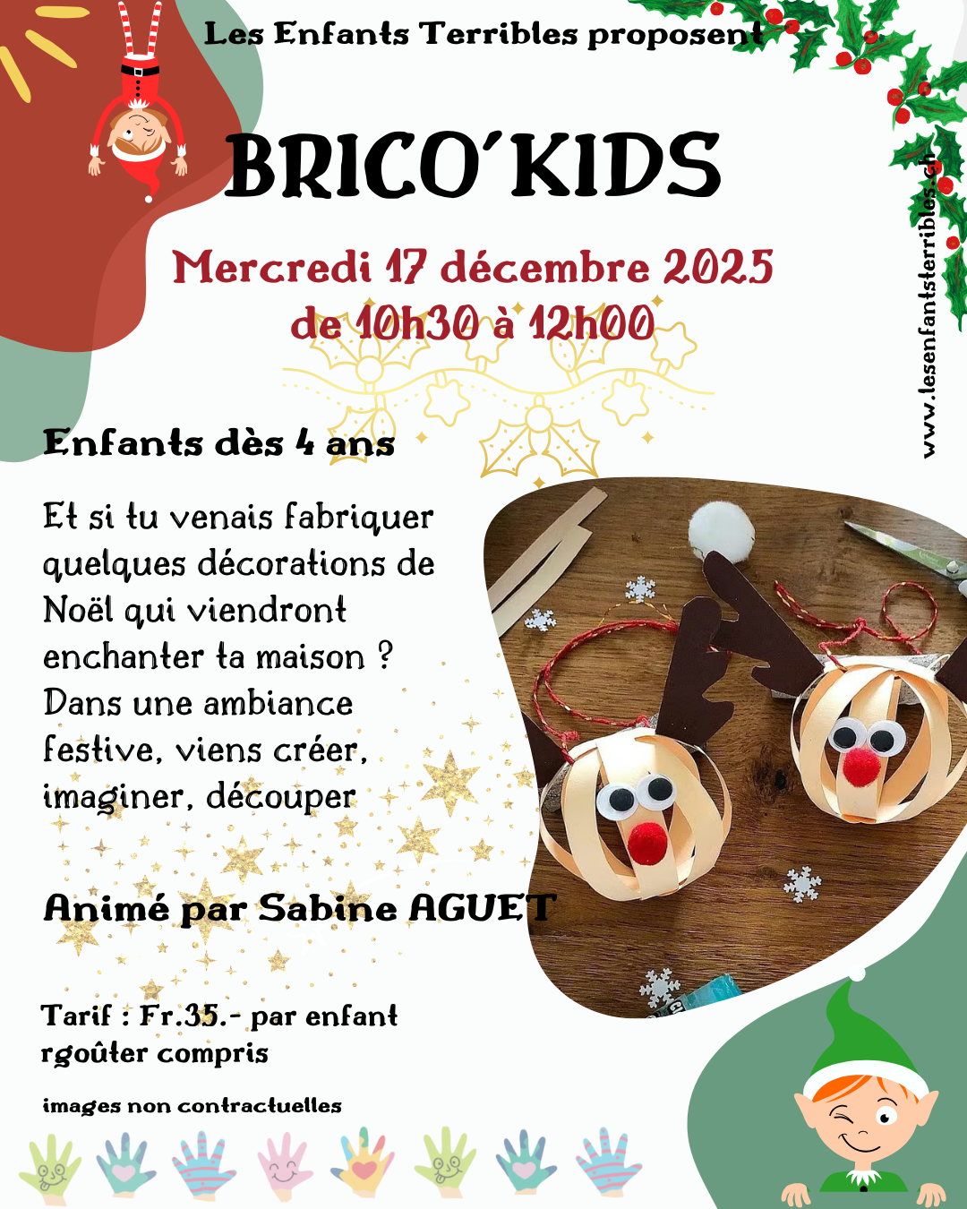 BRICO'KIDS - Décorations de Noël (dès 4 ans)