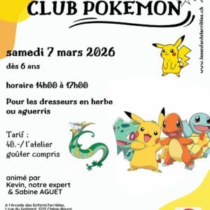 Club Pokemon (5 à 12 ans) - 07.03.26