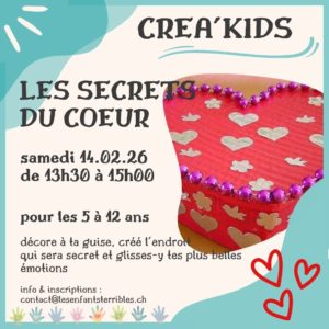 CREA'KIDS, Les secrets du coeur (de 5 à 12 ans)