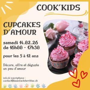 COOK'KIDS, cupcakes d'amour (5 à 12 ans)