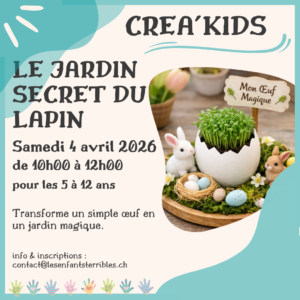 CREA'KIDS : Le jardin secret du Lapin (de 5 à 12 ans)