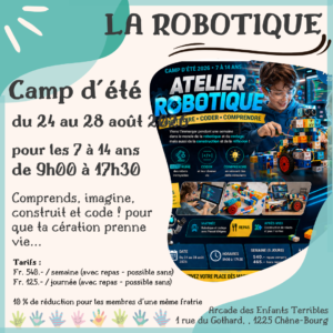 CAMP 🤖 Atelier Robotique (7 à 14 ans)