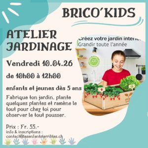 ATELIER JARDINAGE, pour les 5 à 15 ans