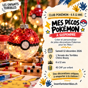 Atelier Club Pokémon — Décembre — boule de Noël lumineuse