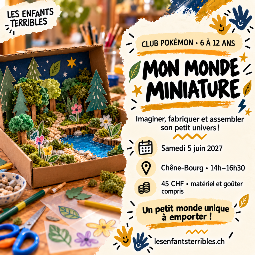 Atelier Club Pokémon — Juin — monde miniature