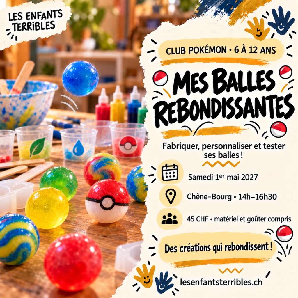 Atelier Club Pokémon — Mai — balles rebondissantes