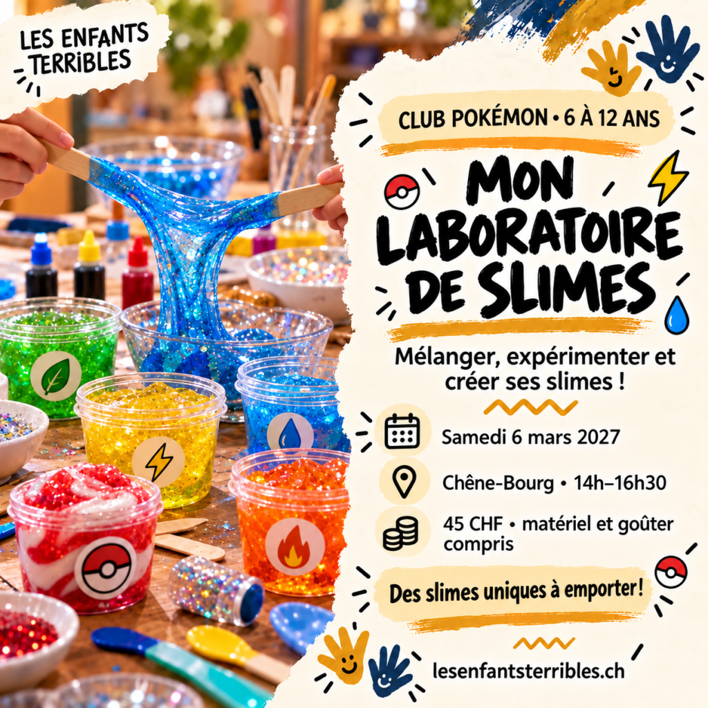 Atelier Club Pokémon — Mars — laboratoire de slimes