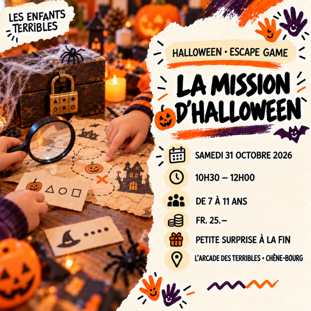 Escape game Halloween — 10h30 — 31 octobre 2026