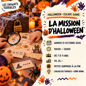 Escape game Halloween — 10h30 — 31 octobre 2026